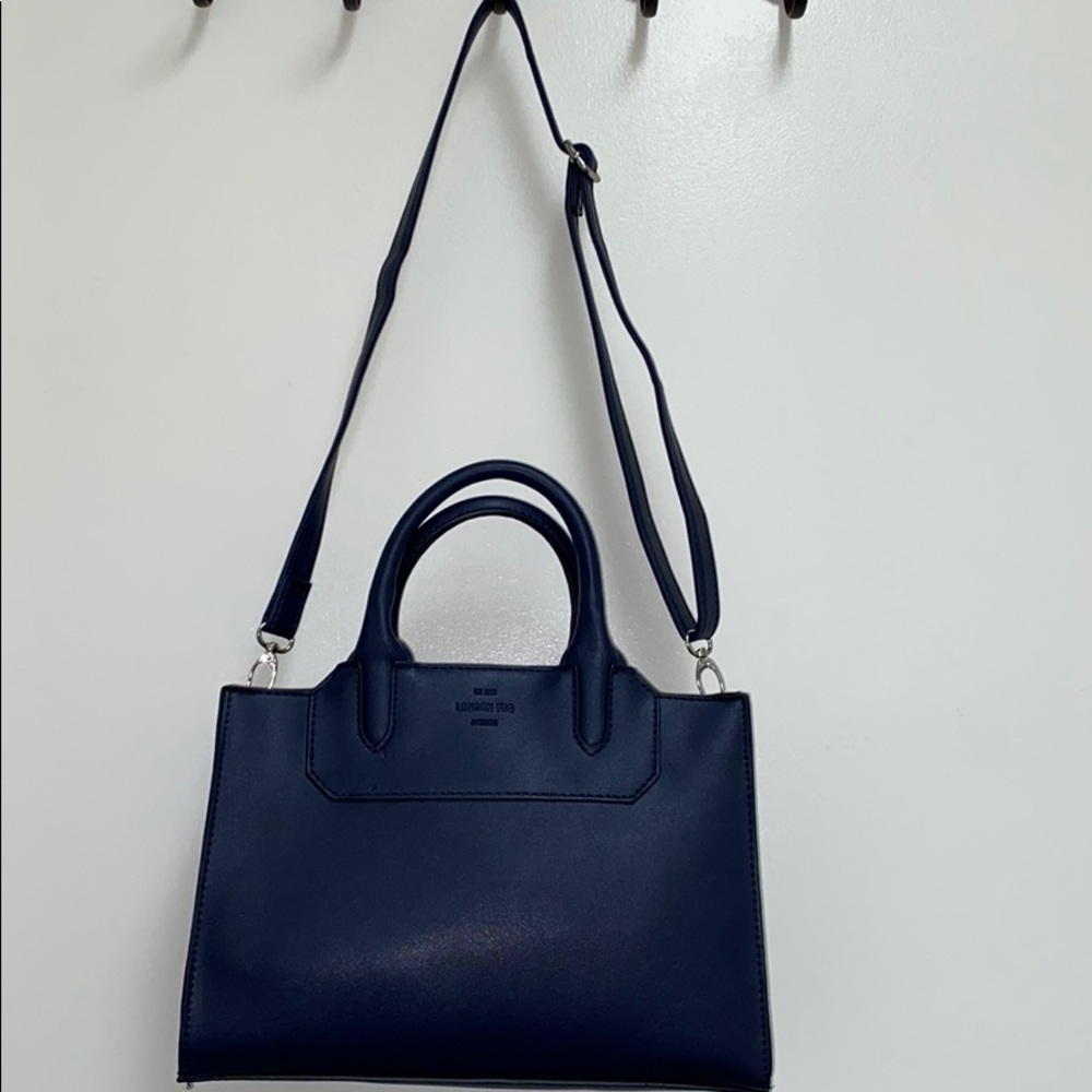 London Fog dark blue handbag